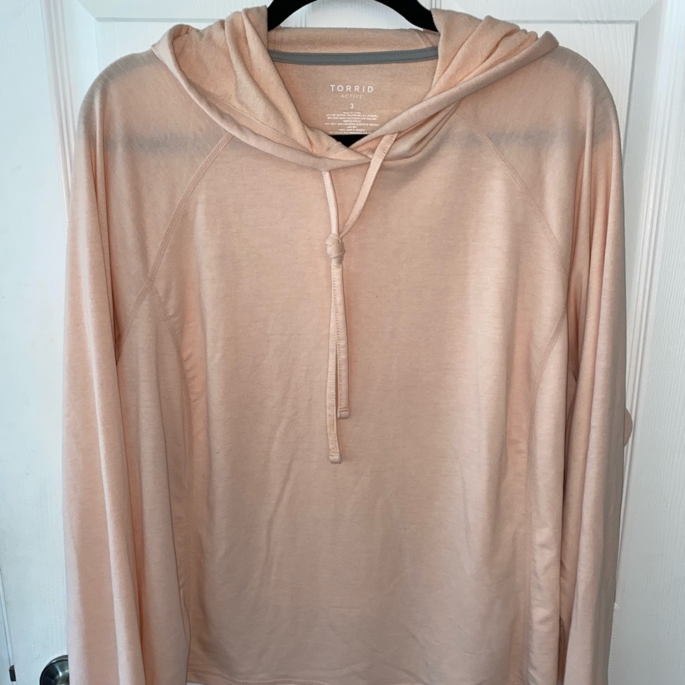 Torrid active light pink hoodie size 3